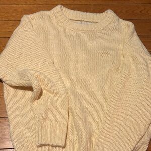 Cream Crew Neck Sweater
